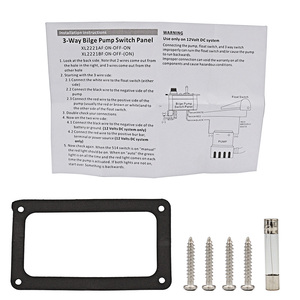 แผงสวิตช์ทองแดง5A 12V สำหรับยานพาหนะและแผงร็อคเกอร์ทะเลพร้อม MANUAL-OFF-AUT ไฟแสดงสถานะสำหรับใช้ในยานยนต์ - Product Image 6
