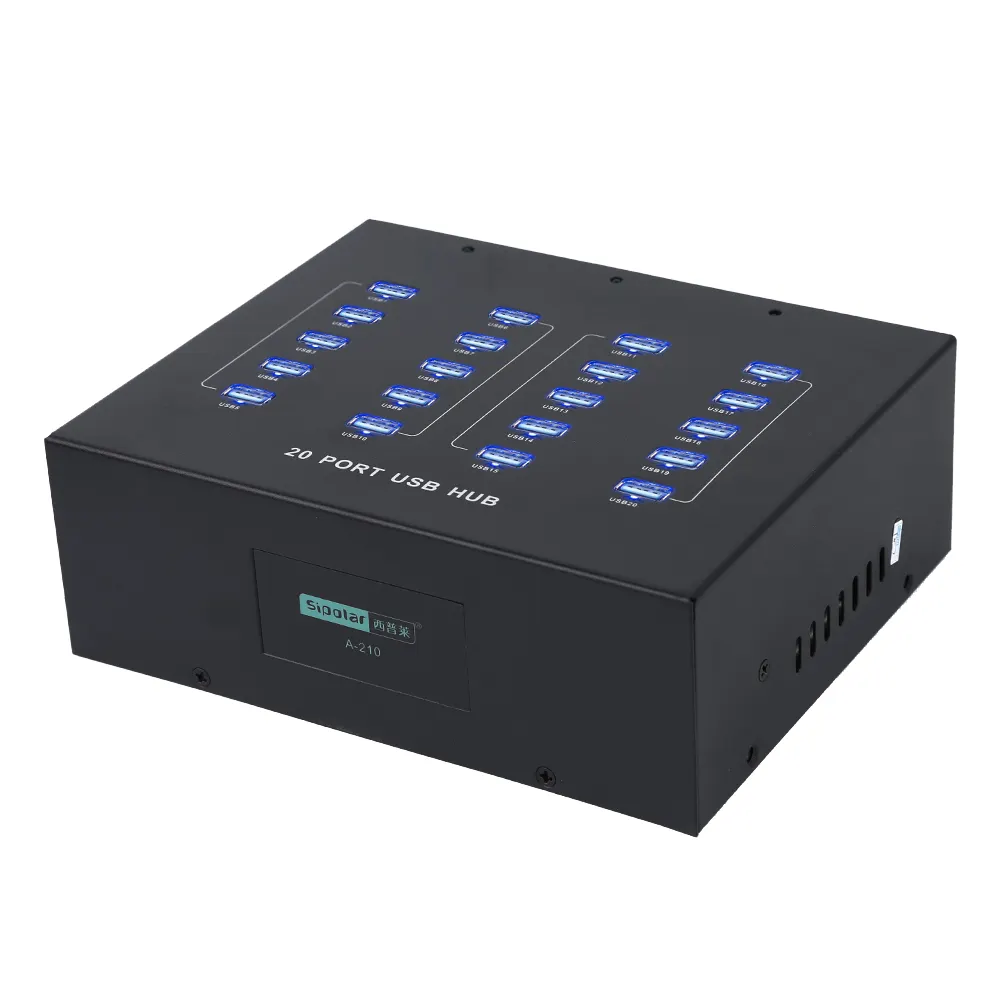 Sipolar 110W android phone 20 power port usb hub numbered for 3G GSM SMS modem 4G dongles computer hardware & software
