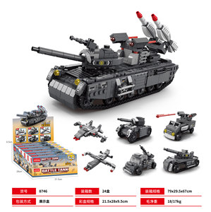 Giocattolo da costruzione per costruzioni in plastica ABS 1:8 marchi leader compatibili per bambini Robot trasformatori 6-in-1 - Product Image 5