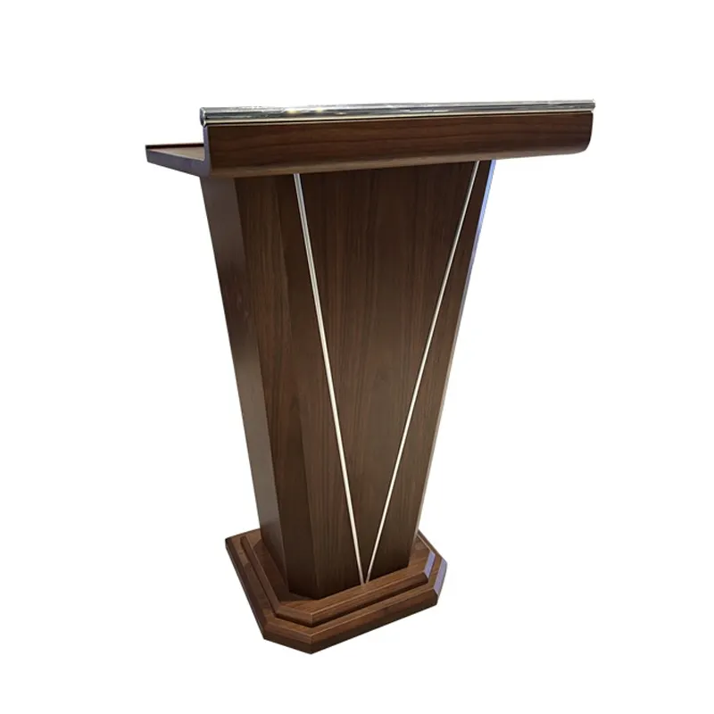 Mesa de pódio para conferências, sala de conferências de madeira maciça, mesa móvel simples e moderna para professores, mesa de uso oral