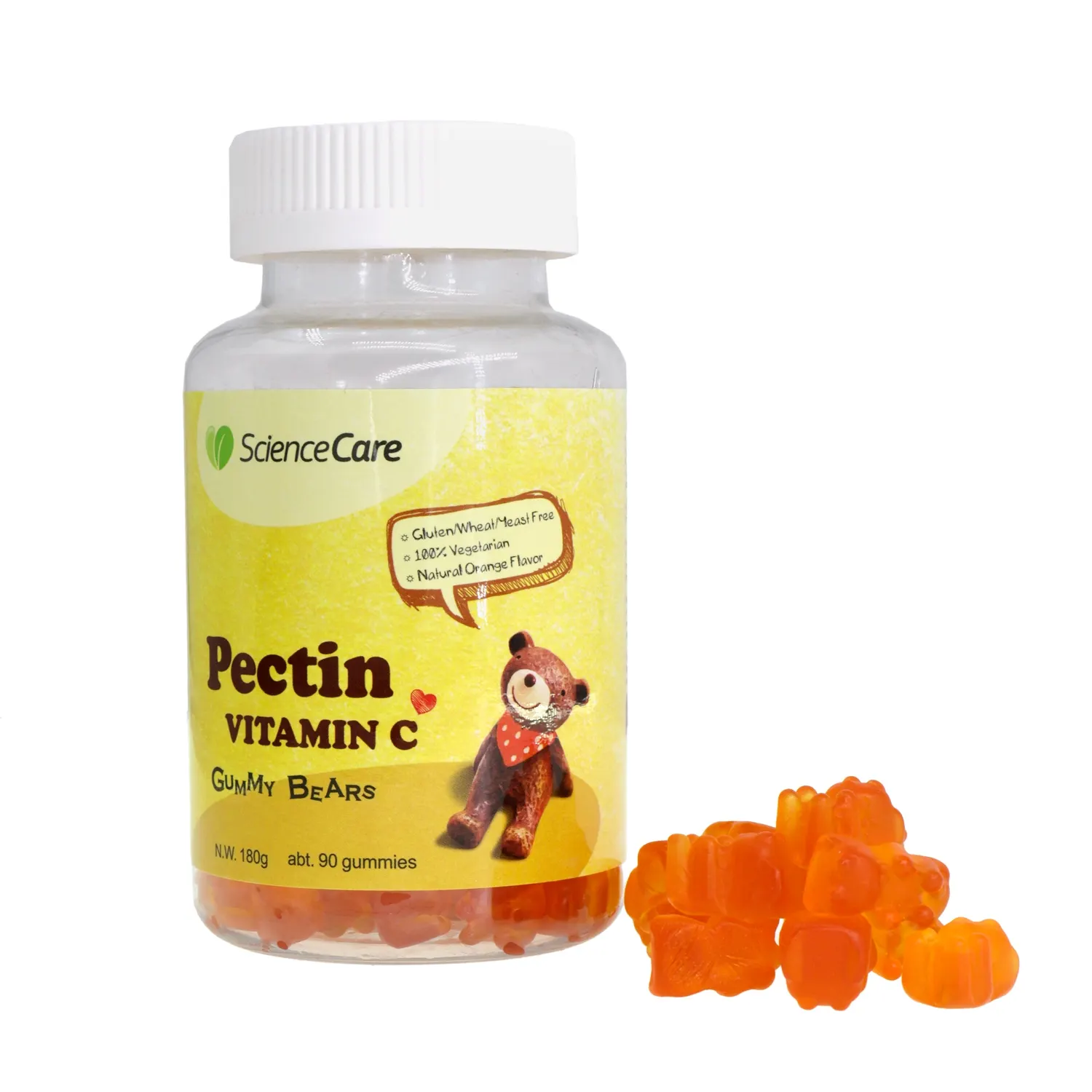 Yichao vitaminas sem açúcar personalizadas, vitaminas c gummy sem açúcar imunidade personalizada