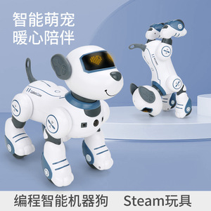 Умная игрушка может катиться вверх ногами Сенсорное кодирование AI искусственный интеллект пульт дистанционного управления умный робот собака набор игрушек - Product Image 3