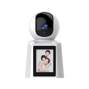 המפעל הסיטונאי 3mp החכם מצלמת טלפון מצלמה חזותית עבור ילדים לחיות מחמד שני דרך אודיו wifi קול אזעקה מיני צג