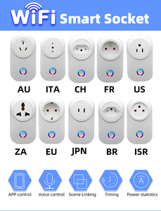 Glomarket Tuya akıllı yaşam App kontrol ev kullanımı akıllı soket abd standart akıllı fiş Wifi soket - Product Image 2