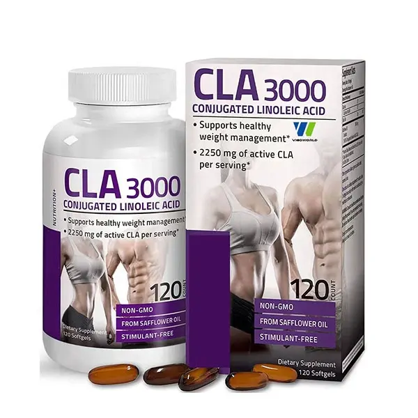 Capsules de Softgel CLA de marque privée à très haute puissance pour une gestion saine du poids, une masse musculaire maigre