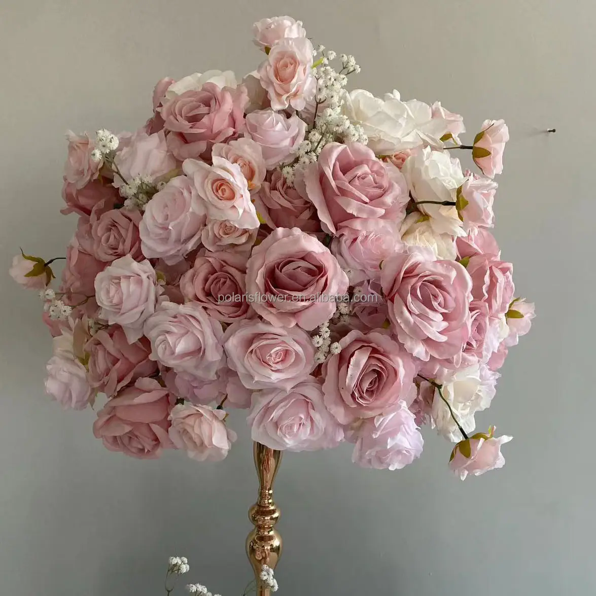 Kunstliche Arrangement-Tisch-Tischziegel Hortensien-Ball Blumenläufer Hochzeitsbogen Kulisse-Deko