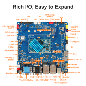 Android Arm Rockchip Board high-speed version onboard eMMC RK3399 <strong>Cortex</strong> Hexa Core SBC Single Computer development motherboard - Product Image 4