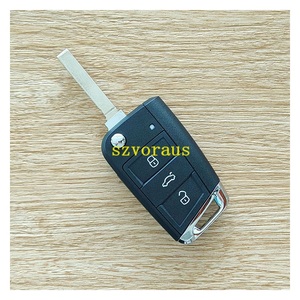 VW 3 düğme anahtarsız için yüksek kaliteli akıllı uzaktan araba anahtarı anti-hırsızlık fonksiyonu ile yeni sürüm (433 Mhz/ MQB 5C çip/HU162) - Product Image 5