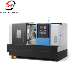 Torno de torneado automático CNC TCK65 con herramientas en vivo de eje C de cama inclinada y mandril de pinza horizontal - Product Image 1
