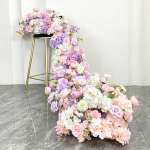 Hoa Runner Handmade <span class=keywords><strong>Red</strong></span> Hàng Dài Nhân Tạo Rose Bouquet Cho Đám Cưới Valentine Của Ngày Trang Trí Nội Thất Sản Phẩm Mới Hoa Sắp Xếp Cho Lễ Tạ Ơn - Product Image 6