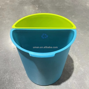 Toz boya ile açık üst çöp kutusu/misafir odası çelik çöp tenekesi/çöp kutusu - Product Image 6