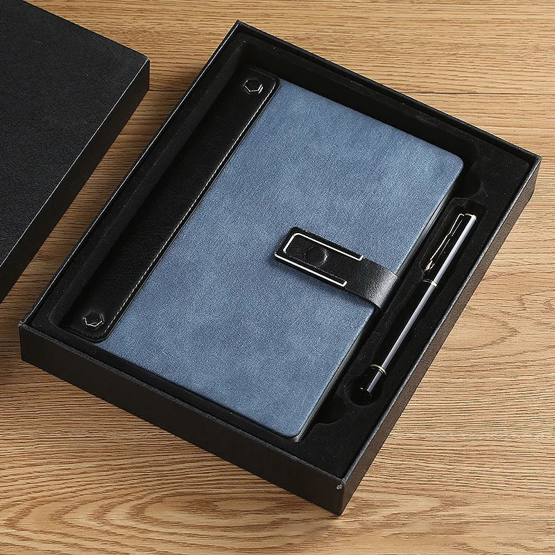 Coffret cadeau A5-bleu marine