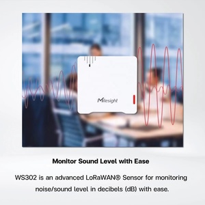 Milesight WS302 LoRaWAN Sound Level <strong>Sensor</strong> 30 to 120 dBA Measurement <strong>Range</strong> NFC Configuration