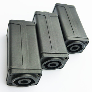 OEM plug kon fiş 2 delik paneli montaj lehim terminali HPC 4 Pin hemkon bağlayıcı kadın kadın Hembra ses Jack konnektörü - Product Image 4