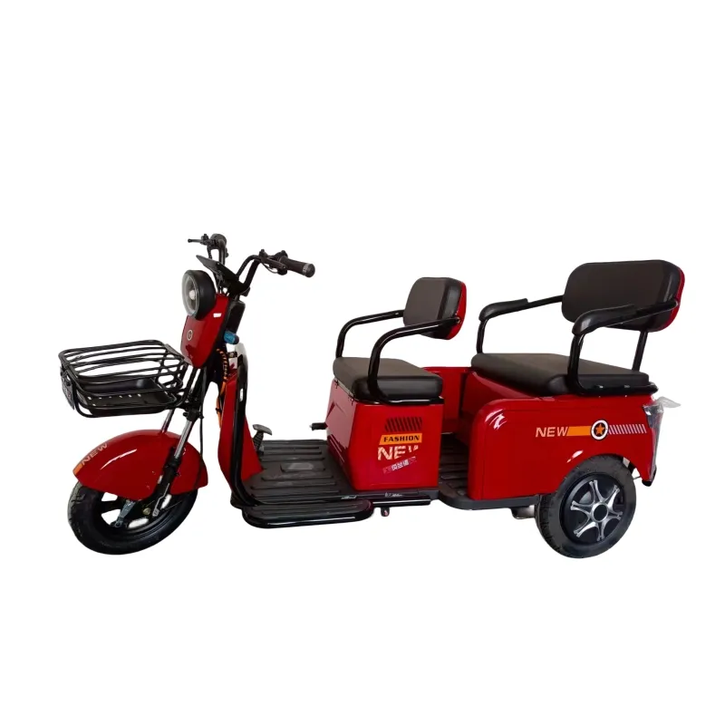 Triciclo chino para ancianos, triciclo eléctrico de carga para adultos