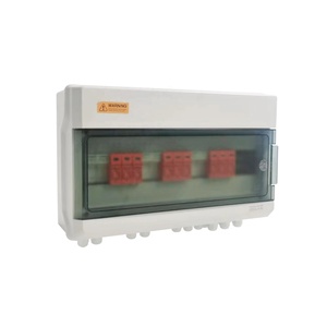 Caja combinadora solar fotovoltaica de 2 entradas y 2 salidas IP65, resistente al agua, 1kW, 2kW, 3kW, 1000V, 16a, CE, 1/2/2