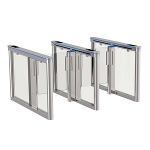 Hohe sicherheit RFID optische gesicht anerkennung fußgänger access control schwingen drehkreuz barriere geschwindigkeit tor system für hotels - Product Image 5