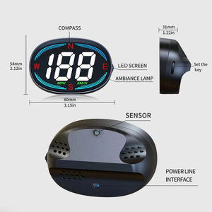 H2 HUD Head up Display GPS Digital Speedometer for Car Speed Gauge Meter <strong>MPH</strong> <strong>KM</strong>/H USB Plug&amp;Play Auto Electronics Devices - Product Image 3