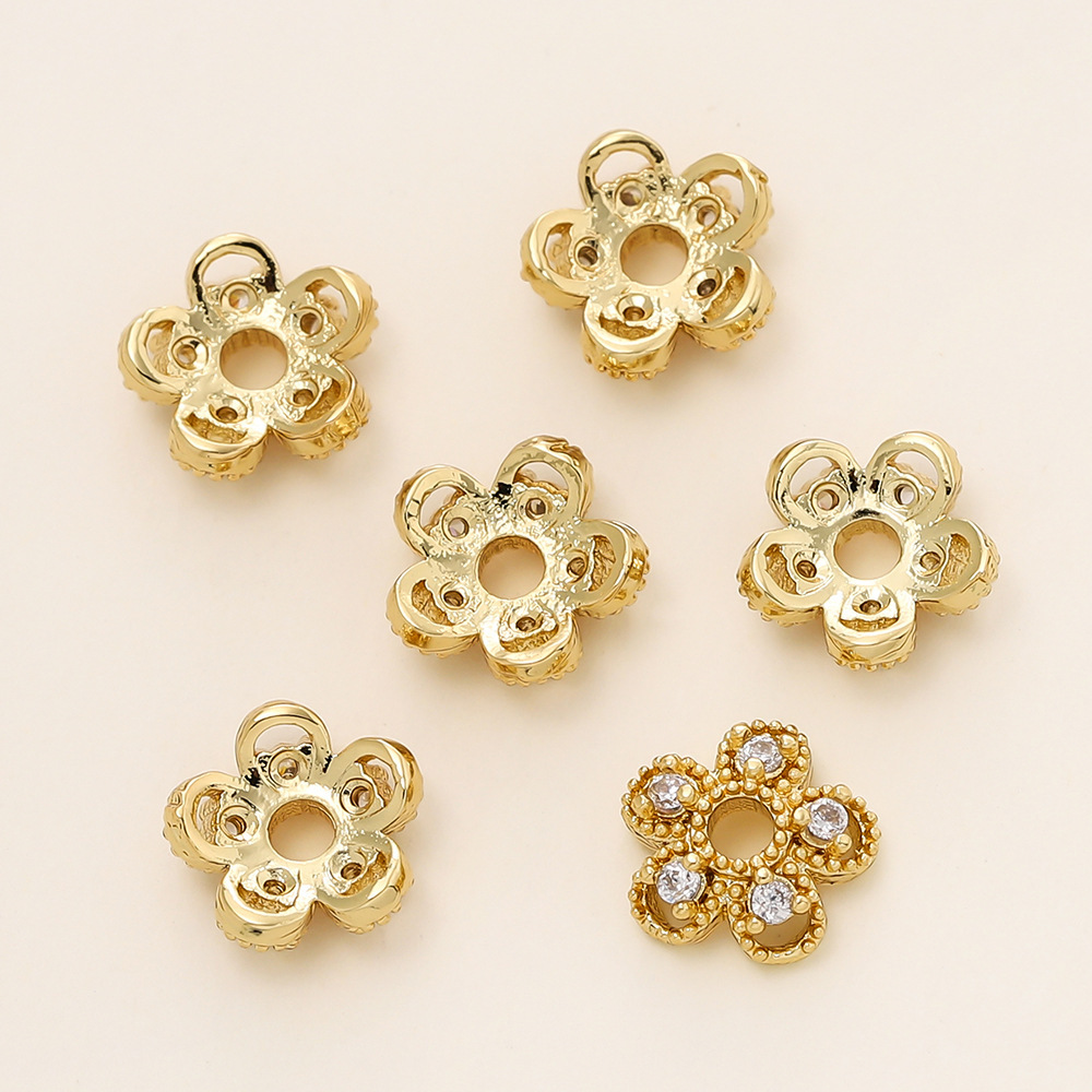 18k color-retaining flower base