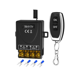 433 MHz telecomando Wireless DC 12 v24v30a 1CH ricevitore relè trasmettitore fisso codice per Garage cancello luce del motore ON/OFF - Product Image 2