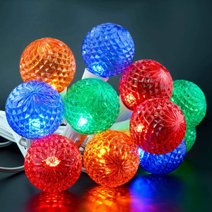 G50 E17 LED電球グローバルマルチカラーストロベリーシェルSMDフィラメント電球屋外ヤード装飾用 - Product Image 4