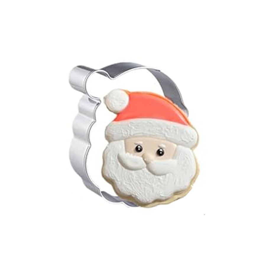 Silver Santa claus head