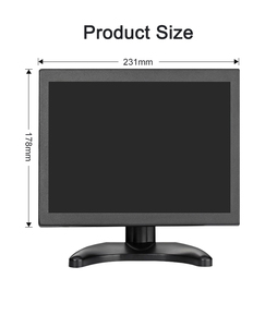 Polcd 10 Inch IPS <strong>LCD</strong> <strong>Monitor</strong> 1280x800 Resolution Support HD-MI VGA <strong>BNC</strong> AV <strong>Input</strong> for PC TV Security Display