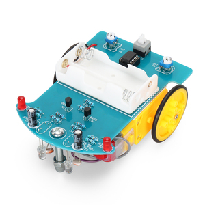 Nuovo Kit Robot con stelo tracciabile Starter Kit Robot 2WD fai da te Kit Robot per educazione elettronica non assemblato PCB/PCBA IC Kit per bambini - Product Image 6