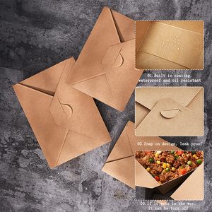 Fried Rice Salad Take Away Container Custom Printing Logo Kraft Paper Food Packing Takeaway Away Food Container - Product Image 6