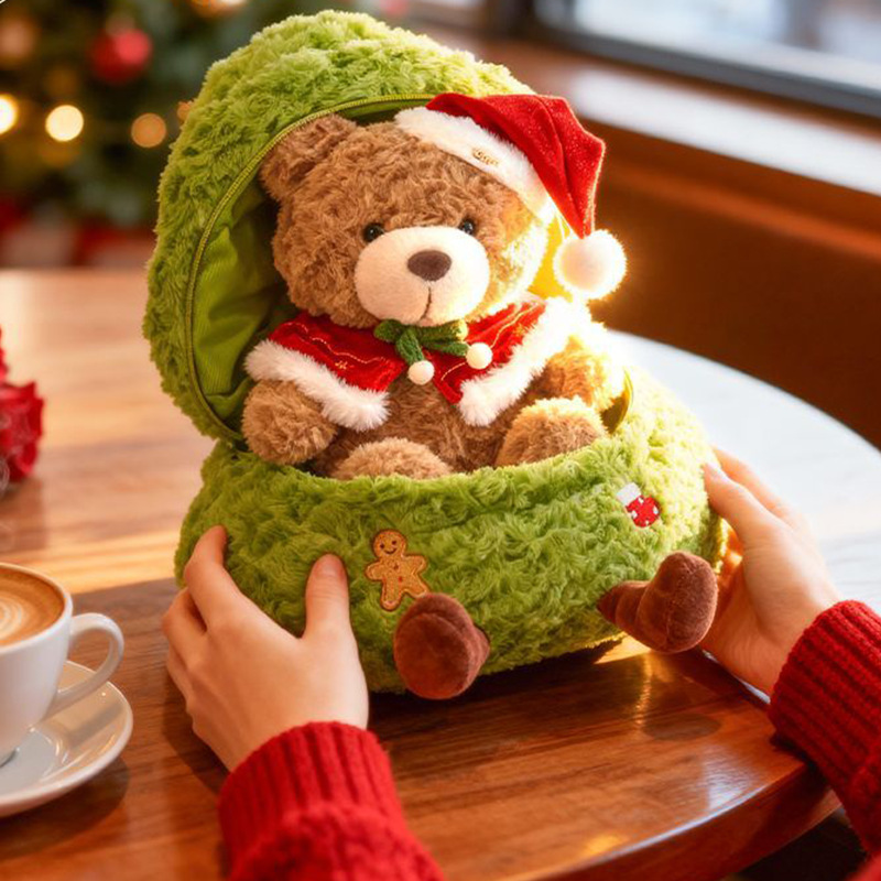Christmas tree bear doll-christmas tree open bear doll