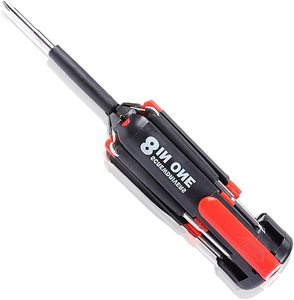 ポータブル8 in 1多機能ドライバーツールセットLEDトーチ精密ツールセット - Product Image 2