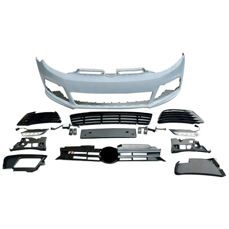 2008-2012 VW Golf 6 Paraurti Anteriore Con griglia Per VW Golf 6 R20 GTI Styler Bodykit paraurti auto 2008 2009 2010 2011 2012