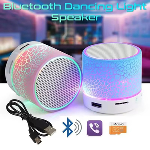 A9 büyük çatlak Mini kablosuz bluetooth hoparlör renkli işık kartı USB Subwoofer taşınabilir MP3 müzik ses sütun hediye Subwoofer - Product Image 5