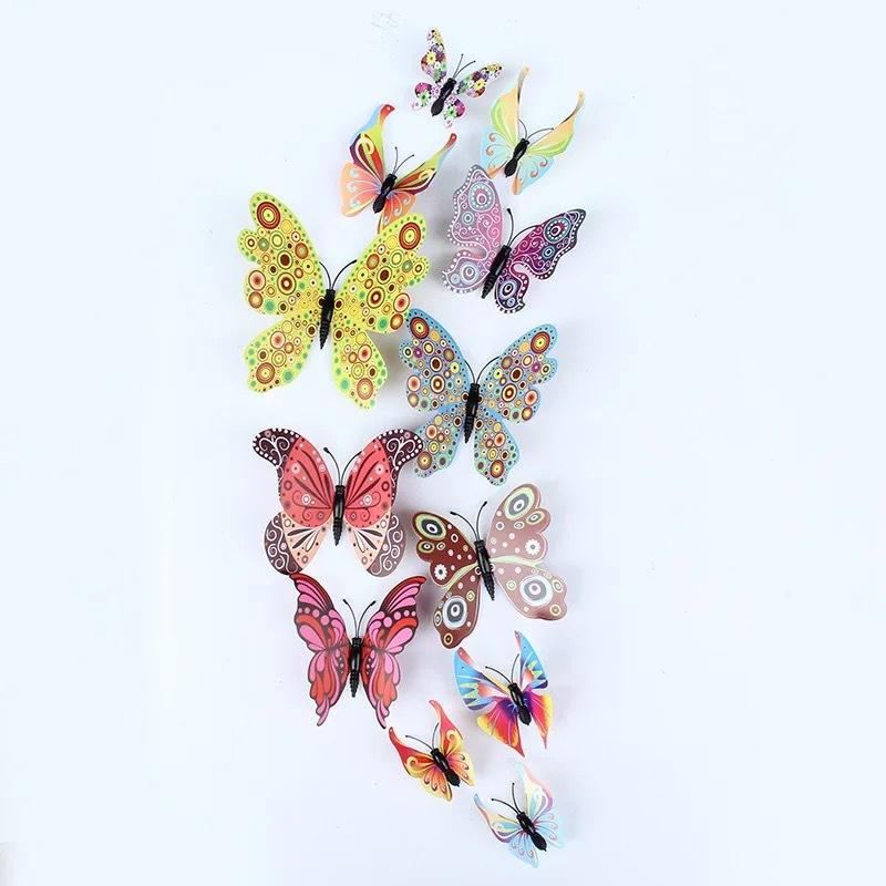 Chinese style single-layer 12 butterfly magnets+adhesive