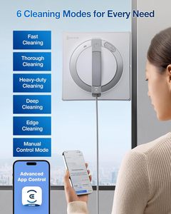 Ecovacs winbot เครื่องดูดฝุ่นติดกระจกไฟฟ้า, W2มือโปรหุ่นยนต์เครื่องพ่นน้ำระบบป้องกัน10ระดับการวางแผนเส้นทางแบบ WIN-Slam 4.0 - Product Image 2