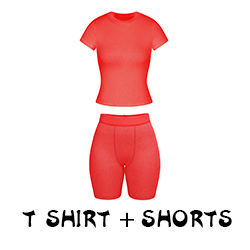 Tshirt set-Red