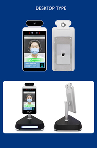Dispositivo de reconocimiento facial por inteligencia artificial, sensor táctil de 8 pulgadas con huella dactilar y lector de tarjetas Rfid - Product Image 2