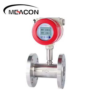 Medidor de flujo de turbina de aceite Digital de salida de pulso Industrial medidor de flujo de ácido con personalización OEM brida diseñada en fábrica