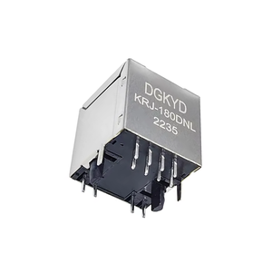 LED RJ45 konnektör trafo Ethernet fişleri yüksek görünürlük Ethernet konnektörleri ile 180 derece tek Port kadın 8P8C Jack - Product Image 6
