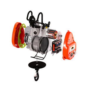 300kg 500kg kerekan listrik Mini dengan 30m 60m pengendali jarak jauh nirkabel kondisi baru tegangan 380v untuk Hotel - Product Image 5