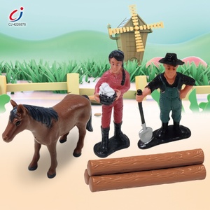 Chengji Farm Animals <strong>Toy</strong> Set Children Diy Learning Models Mini Figure Fun Simulation Animal Farm <strong>Toys</strong> House - Product Image 2