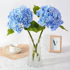 高品质真触摸绣球花厚茎20厘米直径196花瓣白色绿色绣球花婚礼 - Product Image 6