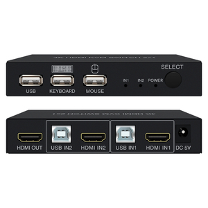 4K hdmi <strong>Kvm</strong> <strong>Switch</strong> 2input 1output 4K 30Hz Automatic Switching <strong>Kvm</strong> 2port