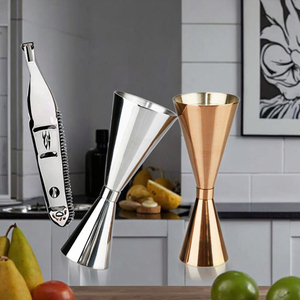 Mr.Slim Modern paslanmaz çelik Jigger seti fabrika doğrudan satış 30/45ml 25/50ml 45/60ml 60/90ml kapasiteleri ev ve Bar kullanımı için - Product Image 6