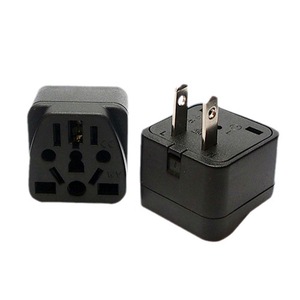 Materiales Abs respetuosos con el medio ambiente, enchufe de prevención de caídas, enchufe multifuncional de 2 planos a 3 pines - Product Image 4