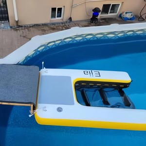 High Quality Dwf Inflatable Dog Boat Ladder Submerged <strong>Mesh</strong> <strong>Ramp</strong> Floating Air Dock Inflatable Dog Water <strong>Ramp</strong> With Non-Slip Pad - Product Image 1