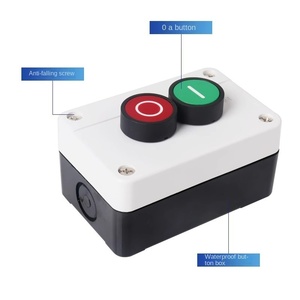 Interruttore a pulsante impermeabile con custodia stazione di controllo elettrico scatola freccia di arresto destra sinistra - Product Image 3