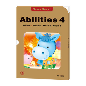 Mainan pendidikan usia 3-6 tahun pencerahan intelektual potensial pengembangan seri 4 buku Pack untuk bahasa Inggris - Product Image 1