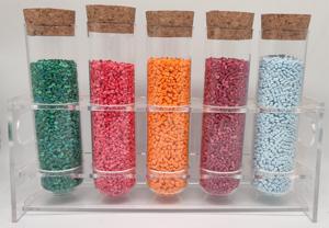 厂家高浓度PE/PP / PS / ABS / PVC/ PC / PA / Pet / PU/EVA塑料阻燃色母粒价格 - Product Image 4