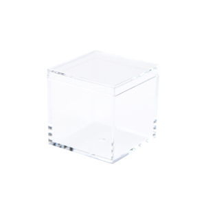 Clear Acrylic Plastic Square <strong>Cube</strong> Small Acrylic Box with Lid Storage Mini Acrylic <strong>Boxes</strong> Square Display Box Organizer Containers - Product Image 1